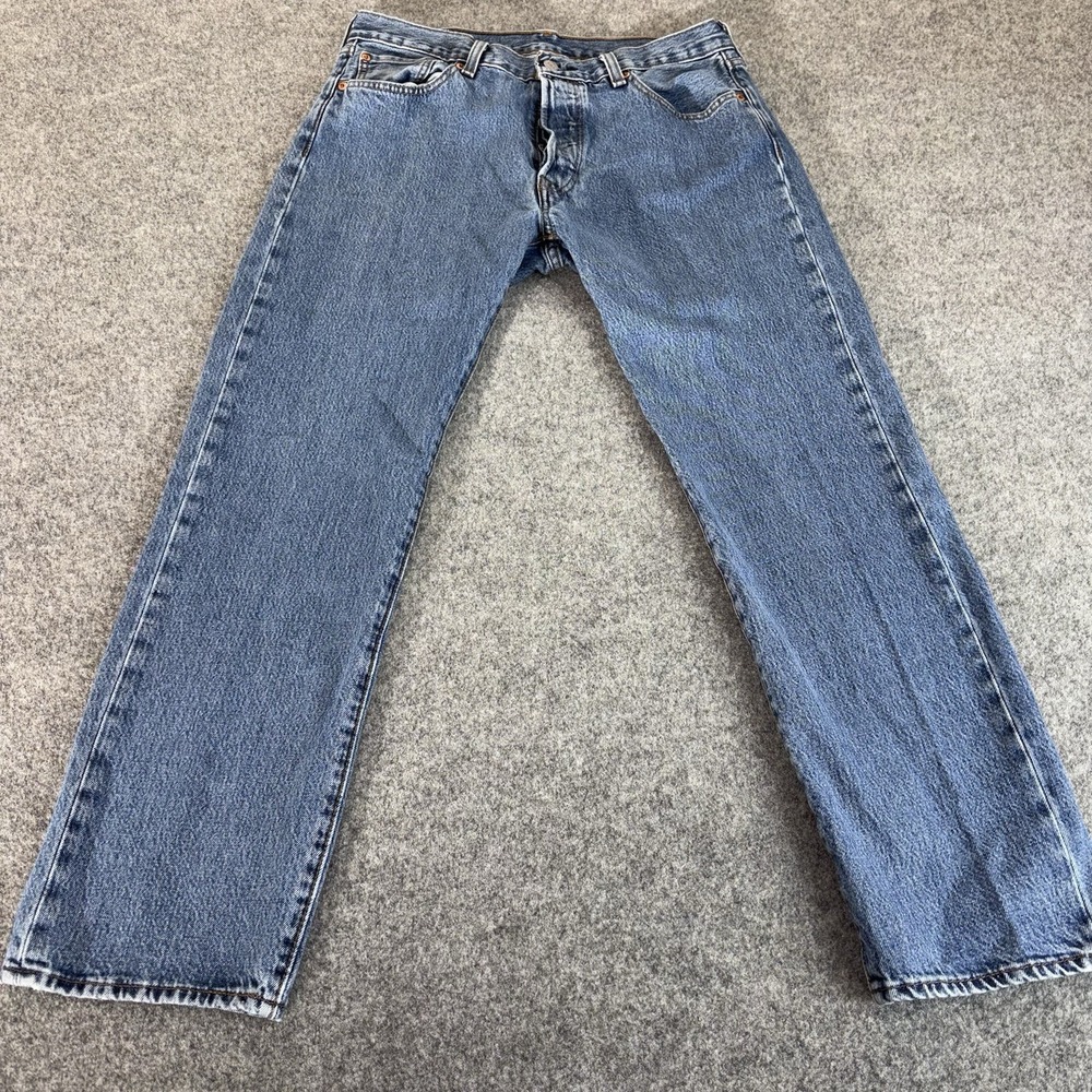 Vintage Levi Jeans 501 Mens 33x30 (Fits 32x29) Button Fly Straight Leg 1993 Blue